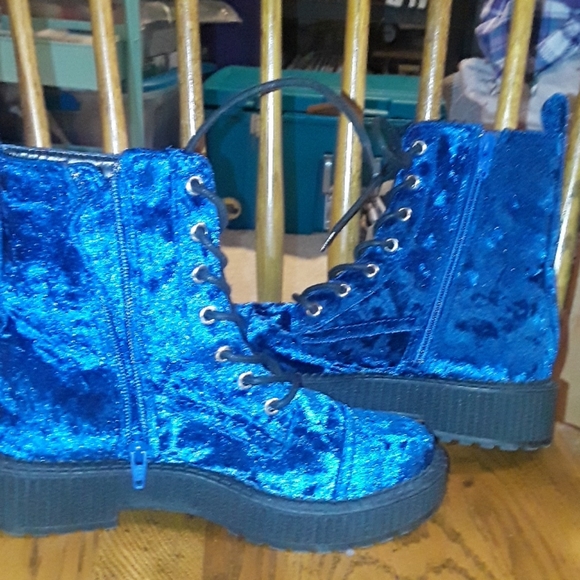 SALE Katy Perry blue boots 6.5 - Picture 5 of 7